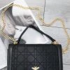 Miss Moda Luxe MELISSA BLACK CHAIN BAG