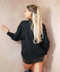 Miss Moda Luxe Sequin Embellished Heart Black Cashmere Jumper -Miss Moda Luxe Shop BLACKFRISHOOT3 54blackheartedit scaled