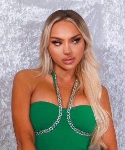 Miss Moda Luxe Green Diamante Chain Halterneck Mini Dress 9 Miss Moda Luxe Green Diamante Chain Halterneck Mini Dress -Miss Moda Luxe Shop XMASPIA 100edit scaled