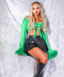 Miss Moda Luxe Black Faux Leather Look Flared Flippy Shorts -Miss Moda Luxe Shop XMASPIA 208edit b4146756 e7d2 4db1 86d2 7831e8d0a2d9 scaled