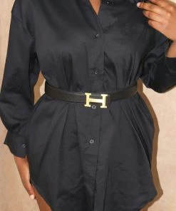 Miss Moda Luxe Cotton Black Oversized Shirt Dress 20 Miss Moda Luxe Cotton Black Oversized Shirt Dress -Miss Moda Luxe Shop antoniastudio 12