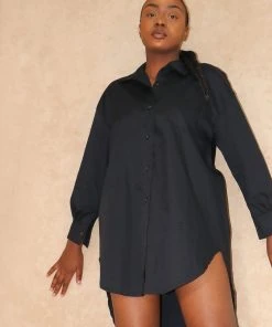 Miss Moda Luxe Cotton Black Oversized Shirt Dress 19 Miss Moda Luxe Cotton Black Oversized Shirt Dress -Miss Moda Luxe Shop antoniastudio 18