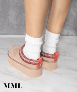 Miss Moda Luxe Beige Tazmin Aztec Detail Faux Fur Lining Platform Slipper -Miss Moda Luxe Shop beigeback 9eec9c78 9eae 4ebd 8764 65eab9ceab70