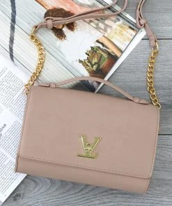 Miss Moda Luxe LILAH BEIGE BAG