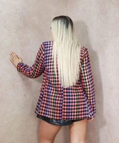 Miss Moda Luxe Pink Multicolour Tweed Blazer -Miss Moda Luxe Shop bf 28pinkblazer scaled