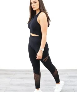 Miss Moda Luxe BLACK TWO PIECE GYM SET -Miss Moda Luxe Shop blkgymsetside scaled