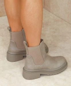 Miss Moda Luxe EMILY Basic Chelsea Boot Taupe -Miss Moda Luxe Shop boots 48 scaled