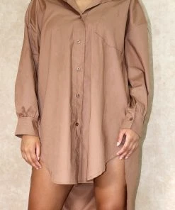 Miss Moda Luxe Cotton Brown Oversized Shirt Dress 11 Miss Moda Luxe Cotton Brown Oversized Shirt Dress -Miss Moda Luxe Shop browncottonshirtdress6
