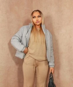 Miss Moda Luxe Grey Cropped Faux Leather Look Puffer Jacket 7 Miss Moda Luxe Grey Cropped Faux Leather Look Puffer Jacket -Miss Moda Luxe Shop coats 30edit scaled