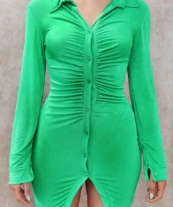 Miss Moda Luxe Green Button Up Long Sleeve Dress -Miss Moda Luxe Shop greenbuttondress2 05fb4294 71f8 4159 9d6b 8dd6c70d3f19 scaled