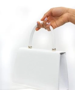 Miss Moda Luxe White Soft Faux Leather Envelope Handbag -Miss Moda Luxe Shop hollymirror 166 scaled