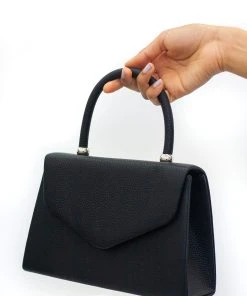 Miss Moda Luxe Black Soft Faux Leather Envelope Handbag -Miss Moda Luxe Shop hollymirror 170 scaled