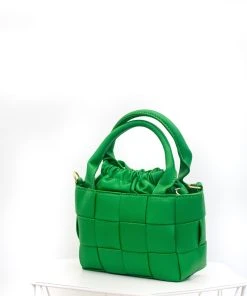 Miss Moda Luxe GREEN WOVEN BUCKET BAG AND POUCH -Miss Moda Luxe Shop hollymirror 192 scaled