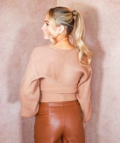 Miss Moda Luxe TIE WAIST PU FAUX LEATHER CARGO JOGGERS TAN -Miss Moda Luxe Shop jesscorner 25 scaled