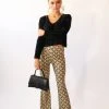 Miss Moda Luxe THE GLITTER PRINT FLARES