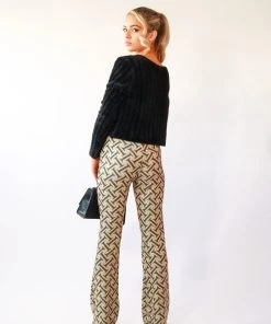 Miss Moda Luxe THE GLITTER PRINT FLARES -Miss Moda Luxe Shop jessretro 19 scaled