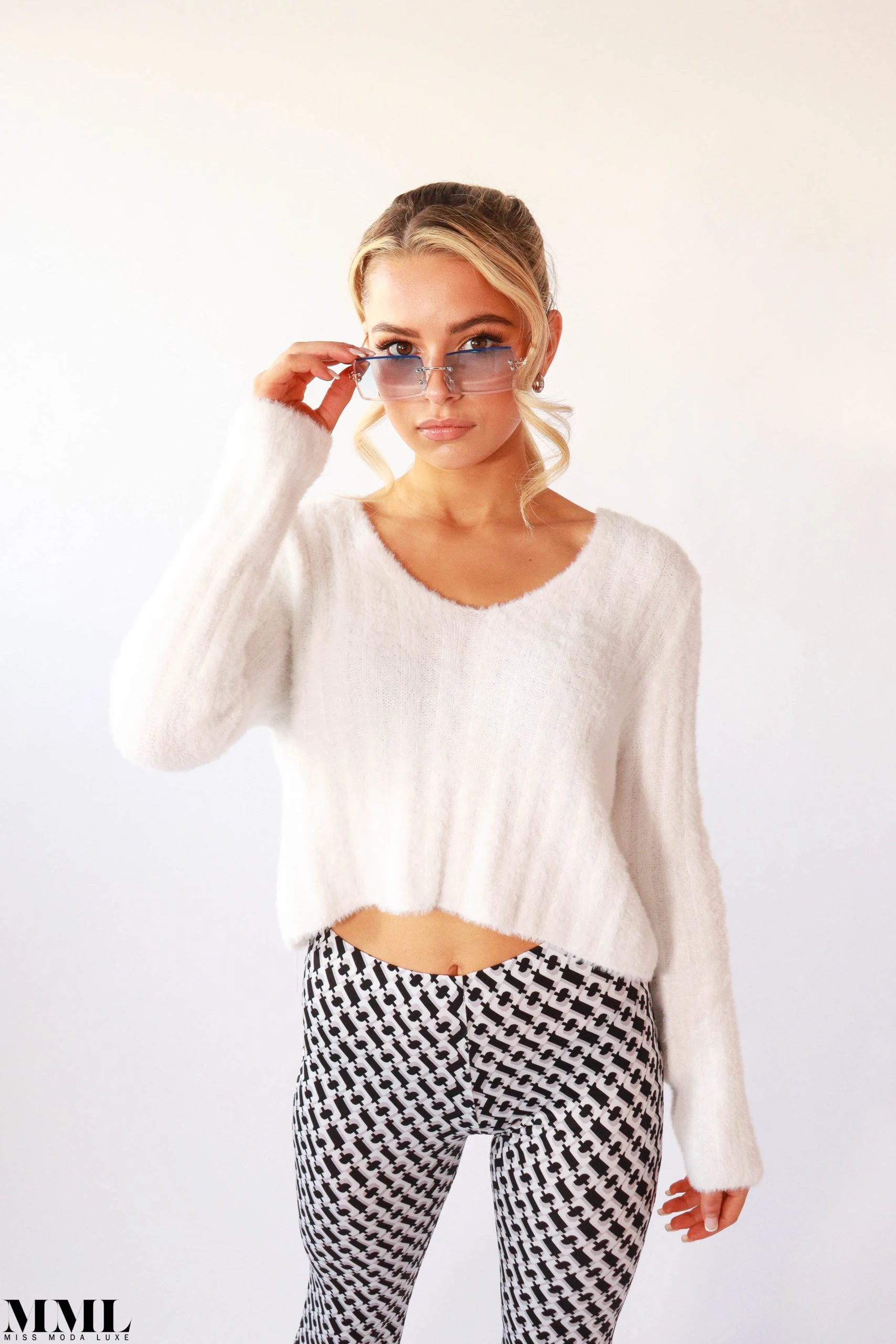 Miss Moda Luxe THE RETRO TILE FLARES 3 Miss Moda Luxe THE RETRO TILE FLARES - Image 3