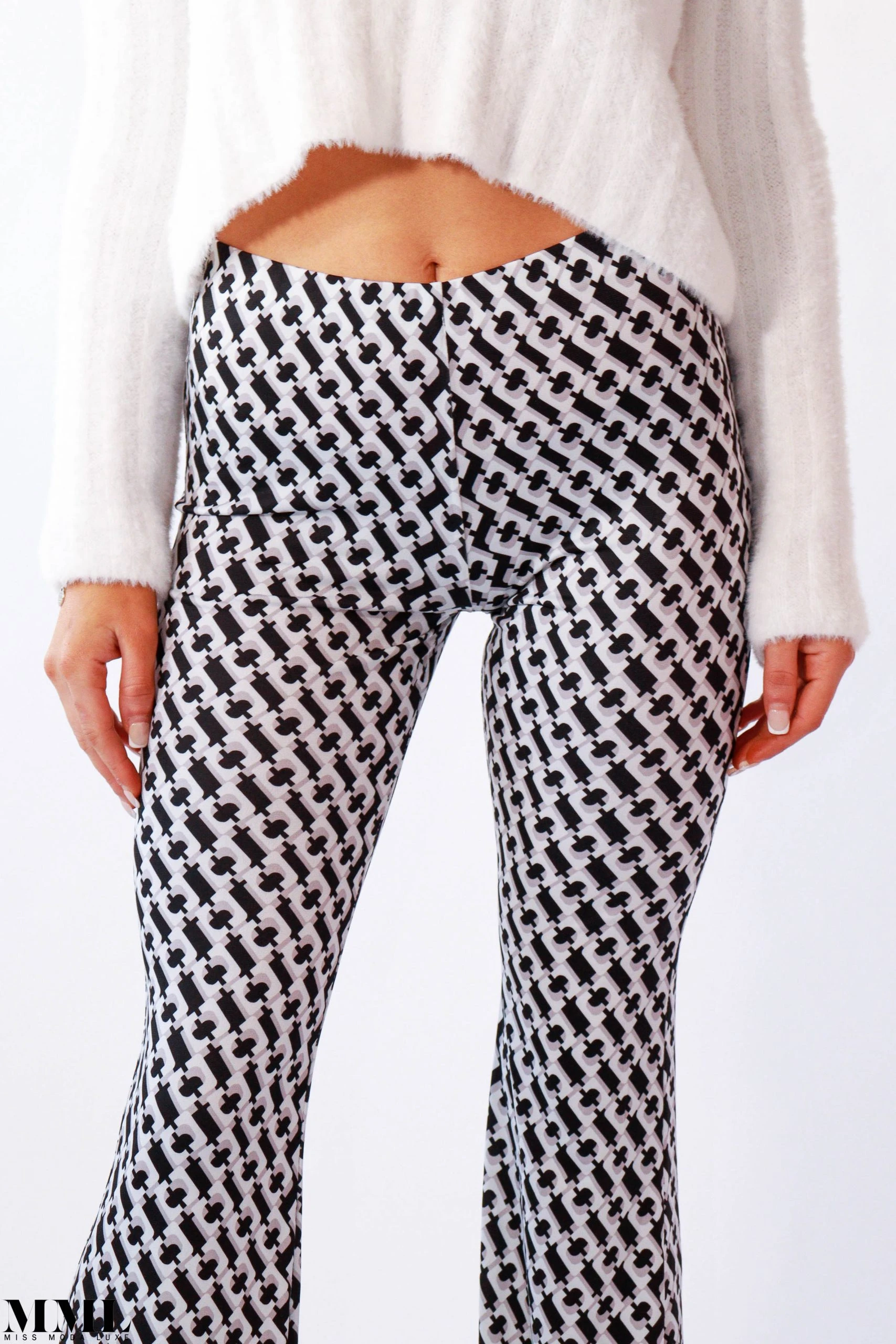 Miss Moda Luxe THE RETRO TILE FLARES 4 Miss Moda Luxe THE RETRO TILE FLARES - Image 4