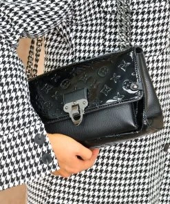 Miss Moda Luxe THE LANA BLACK SHOULDER BAG -Miss Moda Luxe Shop lvblackpatent2