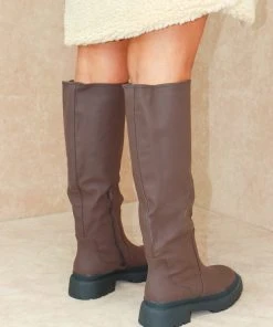 Miss Moda Luxe KENDALL Chocolate Wellie Boot -Miss Moda Luxe Shop maxiandkendallboots 32 scaled