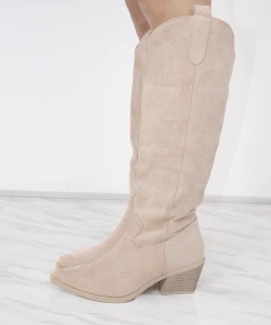 Miss Moda Luxe Beige Knee High Embroidery Faux Suede Cowboy Boot 8 Miss Moda Luxe Beige Knee High Embroidery Faux Suede Cowboy Boot -Miss Moda Luxe Shop newb1