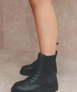 Miss Moda Luxe NICKI Black Knitted Chunky Sole Biker Boot 6 Miss Moda Luxe NICKI Black Knitted Chunky Sole Biker Boot -Miss Moda Luxe Shop nickiedit3 scaled