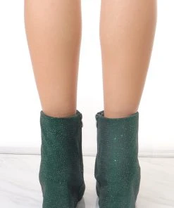Miss Moda Luxe Green Diamante Fold Over Shark Ankle Boot -Miss Moda Luxe Shop redo 154 scaled