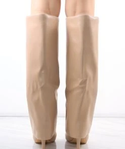 Miss Moda Luxe Beige Stiletto Leather Fold Over Shark Buckle Knee High Boot 8 Miss Moda Luxe Beige Stiletto Leather Fold Over Shark Buckle Knee High Boot -Miss Moda Luxe Shop redo 303 scaled