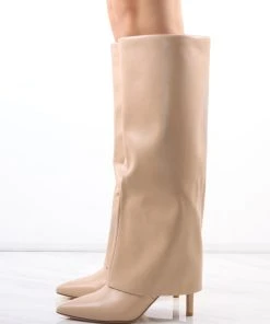 Miss Moda Luxe Beige Stiletto Leather Fold Over Shark Buckle Knee High Boot 9 Miss Moda Luxe Beige Stiletto Leather Fold Over Shark Buckle Knee High Boot -Miss Moda Luxe Shop redo 304 scaled