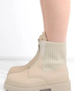 Miss Moda Luxe Beige Zip Front Chunky Ribbed Ankle Boot 6 Miss Moda Luxe Beige Zip Front Chunky Ribbed Ankle Boot -Miss Moda Luxe Shop redo 622 scaled