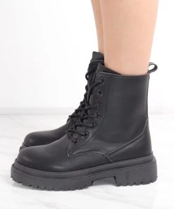 Miss Moda Luxe Black Matte Faux Leather Side Zip Lace Up Boot 6 Miss Moda Luxe Black Matte Faux Leather Side Zip Lace Up Boot -Miss Moda Luxe Shop redo 660 scaled