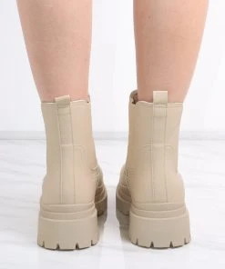 Miss Moda Luxe Beige Ankle Short Chelsea Platform Boots -Miss Moda Luxe Shop redo 663 scaled