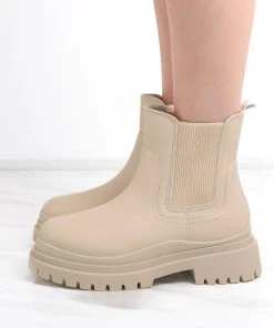 Miss Moda Luxe Beige Ankle Short Chelsea Platform Boots -Miss Moda Luxe Shop redo 664 scaled