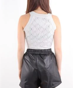 Miss Moda Luxe White Knitted High Round Neck Racer Bodysuit -Miss Moda Luxe Shop redo 732 scaled