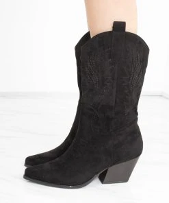 Miss Moda Luxe Black Mid Embroidered Almond Toe Cowboy Boot 6 Miss Moda Luxe Black Mid Embroidered Almond Toe Cowboy Boot -Miss Moda Luxe Shop redo 770 scaled