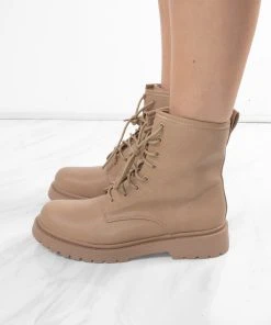 Miss Moda Luxe Taupe Lace Up Short Chelsea Platform Ankle Boots -Miss Moda Luxe Shop redo 925 scaled