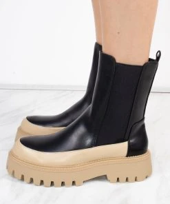 Miss Moda Luxe Chunky Sole Black And Beige Contrast Ankle Chelsea Boots -Miss Moda Luxe Shop redo 941 f372e8b3 f1b4 4e2a 9dd2 d05043cb07cb scaled