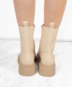 Miss Moda Luxe Beige PU Double Cleated Sole Zip Front Ankle Boots 7 Miss Moda Luxe Beige PU Double Cleated Sole Zip Front Ankle Boots -Miss Moda Luxe Shop redo 944 scaled