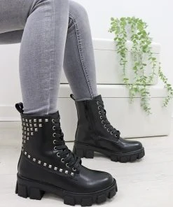 Missmodaluxe CHUNKY SOLE BLACK STUDDED LACE UP ANKLE BOOT 7 Missmodaluxe CHUNKY SOLE BLACK STUDDED LACE UP ANKLE BOOT -Miss Moda Luxe Shop squaredupblk2 44038861 9a7a 40ae 8747 381ae83f4daf scaled