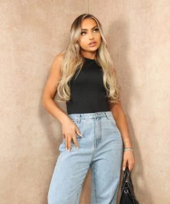 Miss Moda Luxe Black Second Skin Slinky High Neck Bodysuit -Miss Moda Luxe Shop summer2 008 scaled