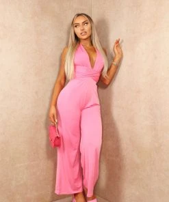 Miss Moda Luxe Pink Slinky Plunge Wide Leg Jumpsuit 9 Miss Moda Luxe Pink Slinky Plunge Wide Leg Jumpsuit -Miss Moda Luxe Shop summer4 13 ca9ec669 84fc 4687 be87 cfc7eb026aa2 scaled