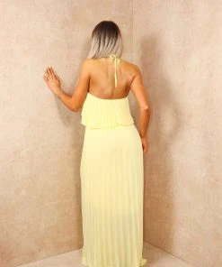 Miss Moda Luxe Yellow Chiffon Halterneck Layered Maxi Dress -Miss Moda Luxe Shop summer4 26 scaled