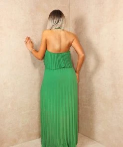 Miss Moda Luxe Green Chiffon Halterneck Layered Maxi Dress -Miss Moda Luxe Shop summer4 36 scaled