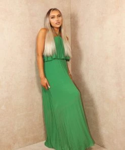 Miss Moda Luxe Green Chiffon Halterneck Layered Maxi Dress -Miss Moda Luxe Shop summer4 38 scaled