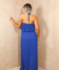 Miss Moda Luxe Blue Chiffon Halterneck Layered Maxi Dress -Miss Moda Luxe Shop summer4 41 scaled