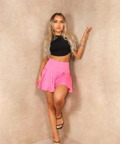 Miss Moda Luxe Pink Flared Zip Up Skort 9 Miss Moda Luxe Pink Flared Zip Up Skort -Miss Moda Luxe Shop summer6 05 scaled