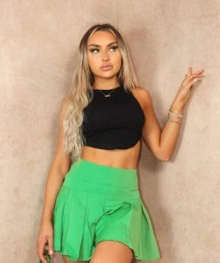 Miss Moda Luxe Green Flared Zip Up Skort 7 Miss Moda Luxe Green Flared Zip Up Skort -Miss Moda Luxe Shop summer6 19 scaled