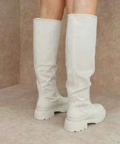 Miss Moda Luxe KENDALL Beige Wellie Boot -Miss Moda Luxe Shop wellieboot1edit